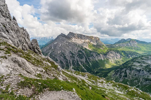 Fantástica Caminhada Nas Montanhas Lechquellen Vorarlberg Áustria Perto Lech Warth — Fotografia de Stock