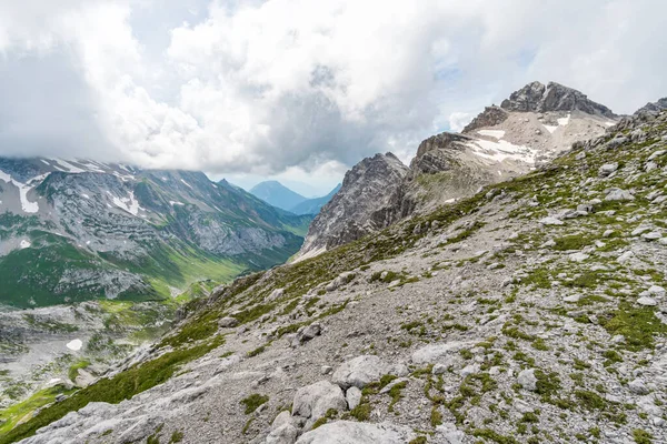 Fantástica Caminata Las Montañas Lechquellen Vorarlberg Austria Cerca Lech Warth —  Fotos de Stock