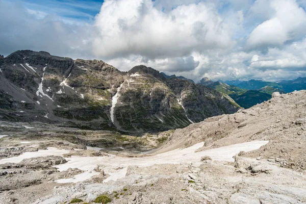 Fantástica Caminata Las Montañas Lechquellen Vorarlberg Austria Cerca Lech Warth — Foto de Stock