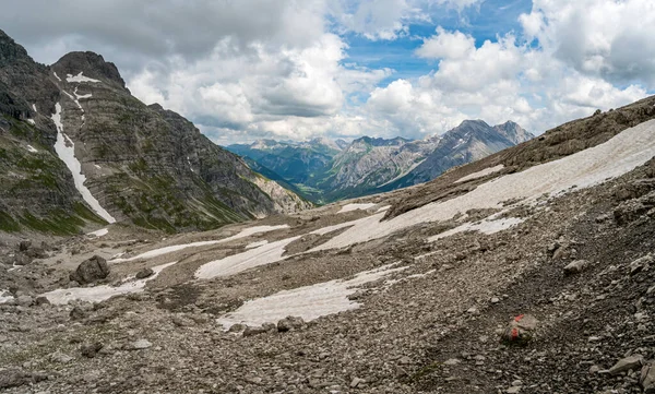 Fantastyczna Wycieczka Górach Lechquellen Vorarlberg Austria Pobliżu Lech Warth Bludenz — Zdjęcie stockowe