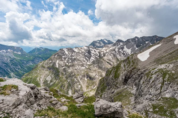 Fantástica Caminata Las Montañas Lechquellen Vorarlberg Austria Cerca Lech Warth —  Fotos de Stock