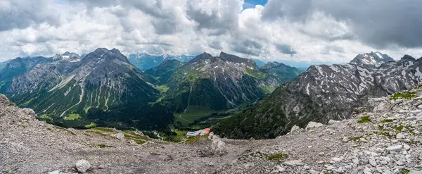 Traumhafte Wanderung Den Lechquellen Vorarlberg Österreich Bei Lech Warth Bludenz — Stockfoto