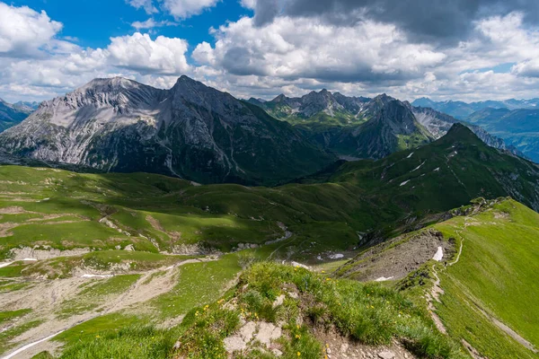 Lech Warth Bludenz Yakınlarındaki Vorarlberg Avusturya Daki Lechquellen Dağları Nda — Stok fotoğraf