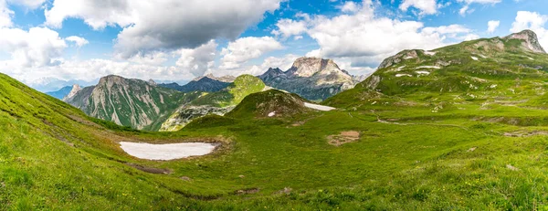 Fantástica Caminata Las Montañas Lechquellen Vorarlberg Austria Cerca Lech Warth — Foto de Stock