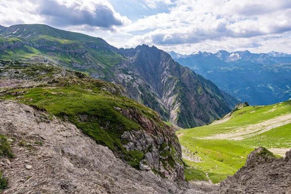 Fantástica Caminata Las Montañas Lechquellen Vorarlberg Austria Cerca Lech Warth — Foto de Stock