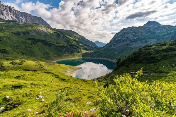 Lech Warth Bludenz Yakınlarındaki Vorarlberg Avusturya Daki Lechquellen Dağları Nda — Stok fotoğraf