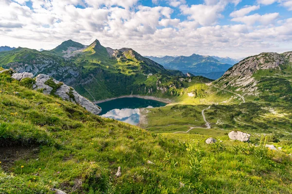 Lech Warth Bludenz Yakınlarındaki Vorarlberg Avusturya Daki Lechquellen Dağları Nda — Stok fotoğraf