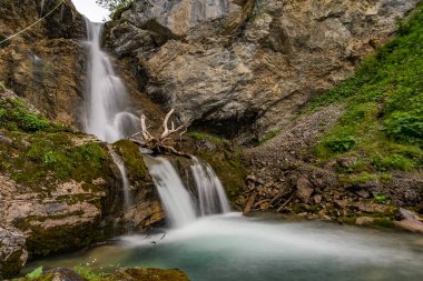 Lech, Warth, Bludenz yakınlarındaki Vorarlberg Avusturya 'daki Lechquellen Dağları' nda muhteşem bir yürüyüş.