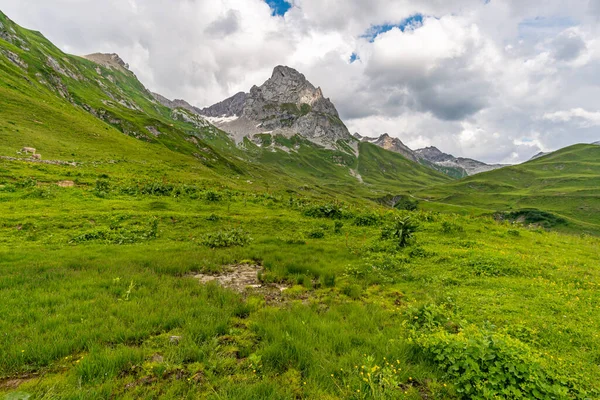 Fantastic Hike Lechquellen Mountains Vorarlberg Austria Lech Warth Bludenz — Stock Photo, Image