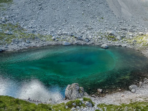 Traumhafte Wanderung Zum Seebensee Und Drachensee Den Mieminger Bergen Bei — Stockfoto