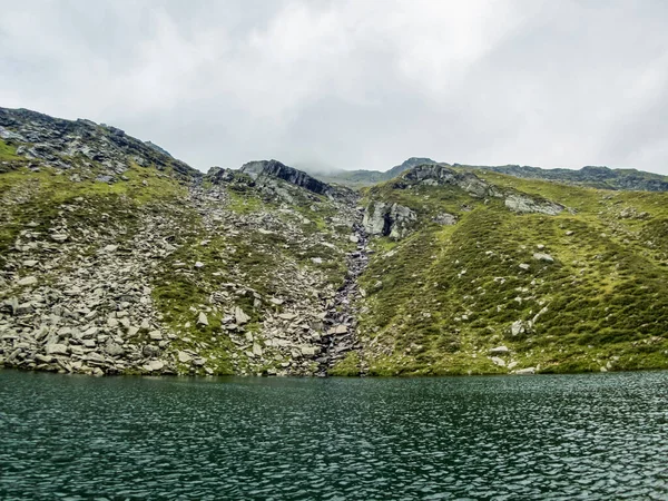 Caminata Los Lagos Patrocinadores Tierra Meraner Parque Natural Texelgruppe Cerca — Foto de Stock