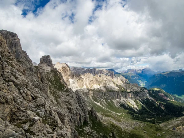 Klettersteige Der Rotwand Und Masare Rosengarten Den Dolomiten Südtirol Italien — Stockfoto