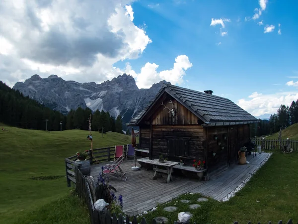 Escalada Rotwand Ferrata Perto Sexten Nas Dolomitas Tirol Sul Itália — Fotografia de Stock