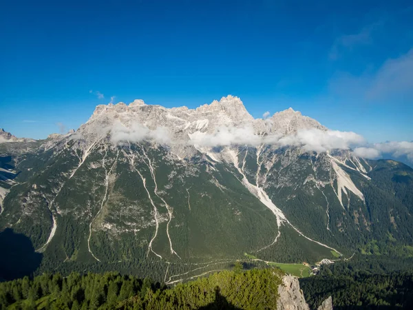 Escalada Rotwand Vía Ferrata Cerca Sexten Las Dolomitas Tirol Del — Foto de Stock