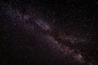 Vorarlberg Avusturya 'daki Allgau Alplerinde Samanyolu ve Perseidler