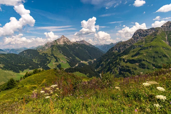 Vorarlberg Avusturya Daki Lechquellen Dağları Nda Warth Schrocken Yakınlarındaki Karhorn — Stok fotoğraf