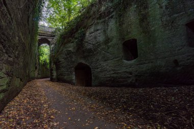 Constance Gölü yakınlarındaki Goldbach tünelinde gizemli bir yürüyüş.