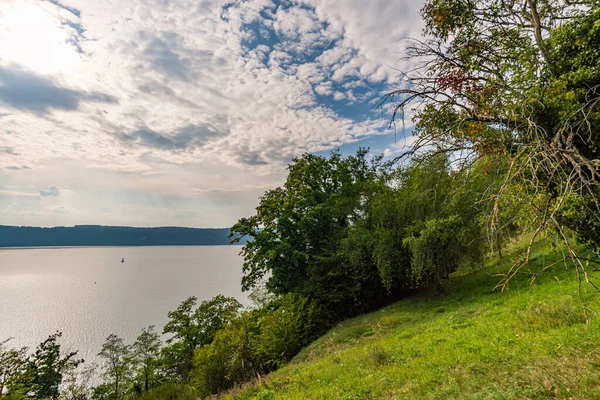 Herrliche Herbstwanderung Bei Sipplingen Und Überlingen Bodensee Mit Fantastischen Ausblicken — Stockfoto