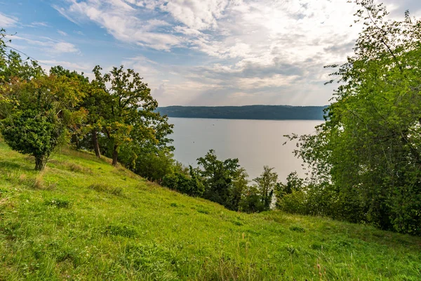 Herrliche Herbstwanderung Bei Sipplingen Und Überlingen Bodensee Mit Fantastischen Ausblicken — Stockfoto