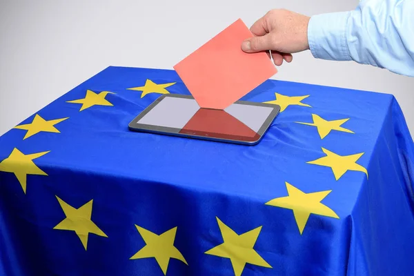 Ballot Put Ballot Box Europa Election — Stock Photo, Image