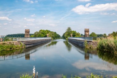 Kullanılmayan Dortmund-Ems Kanalı - Datteln Eski binmek Lippebridge