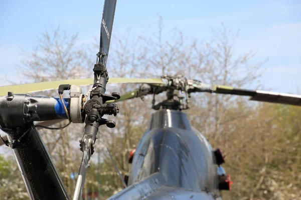 Rotor Cauda Helicóptero Close — Fotografia de Stock