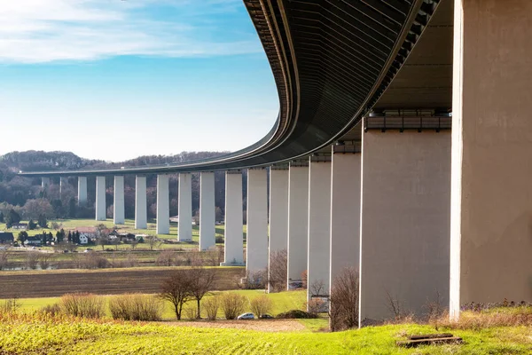 Руральний Міст Через Річку Рур Поблизу Ессена Німеччина — стокове фото