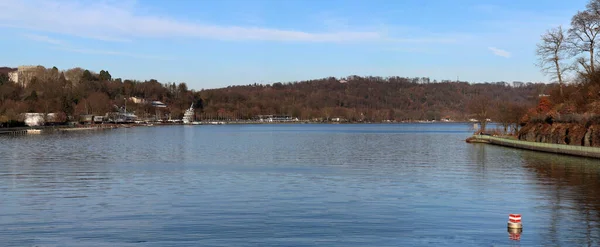 Πανόραμα Baldeneysee Στο Essen Der Ruhr — Φωτογραφία Αρχείου