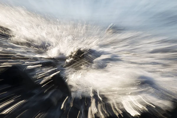 Abstrakte Hintergrundvergrößerung Vergrößern Technisches Foto Von Wellen Strand — Stockfoto