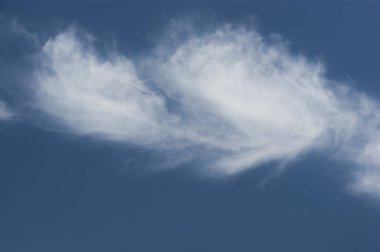 Gün ortasında Stratus floccus bulutlar gökyüzü üzerinde.