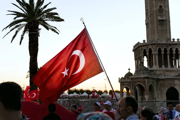 Izmir Turchia Giugno 2018 Giugno Giornata Della Democrazia Turchia Izmir — Foto Stock