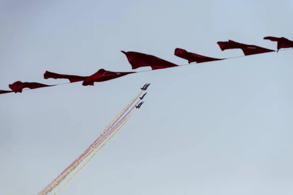 Izmir Turkije September 2018 Solo Turk Voert Een Air Show — Stockfoto