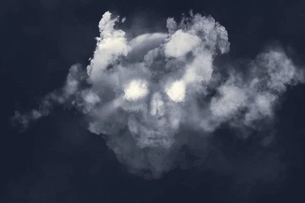 Skull Fog Illustration Dark Background — Stock Photo, Image