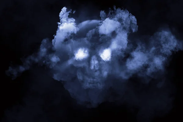 Skull Fog Illustration Dark Background — Stock Photo, Image