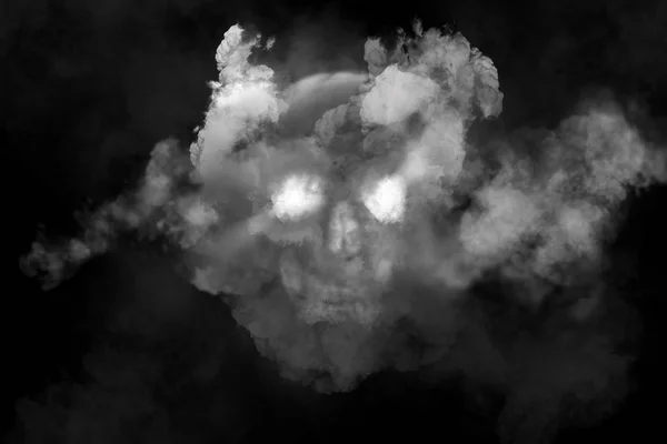 Skull Fog Illustration Dark Background — Stock Photo, Image