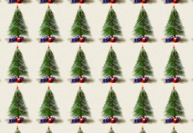 Noel ağacı dokulu çizim arka plan desen.