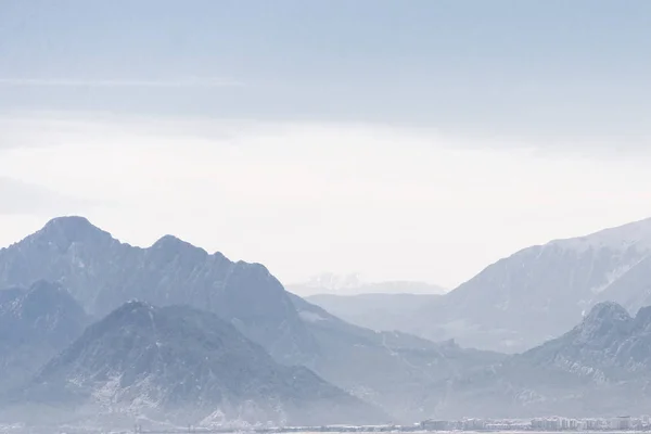 Montañas Vista Del Paisaje Desde Antalya Turquía — Foto de Stock