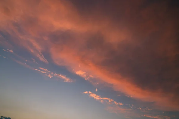 Clouds Заході Сонця Теплими Кольорами — стокове фото