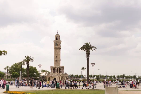 Izmir Turquie Mai 2018 Tour Horloge Izmir Par Une Journée — Photo