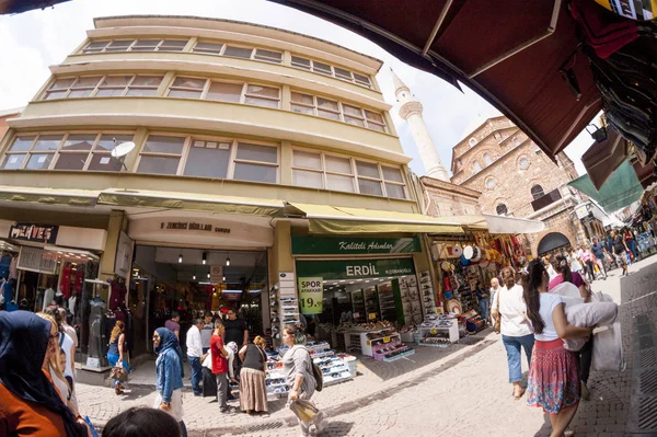 Izmir Turchia Maggio 2018 Kemeralti Bazar Sparare Con Lente Fisheye — Foto Stock