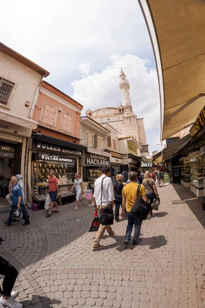 Izmir Turquía Mayo 2018 Bazar Kemeralti Disparar Con Lente Ojo — Foto de Stock