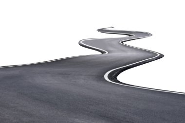 Kırpma yolu ile izole yeni yol arka S şeklinde.