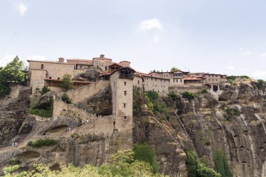 Kalambaka, Yunanistan - 17 Haziran 2018. Meteora bölge Kalambaka Köyü Yunanistan.