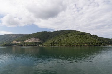 Ionian Islands Ege Denizi'nde ağaçları ile kaplı.