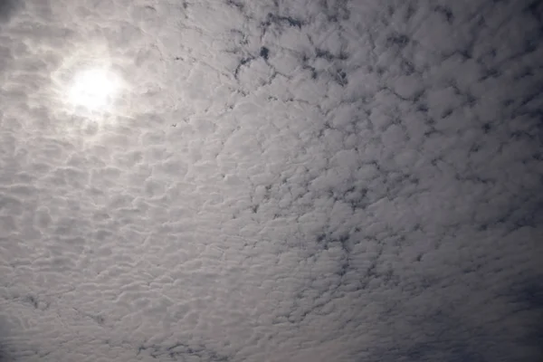 層雲雲の覆われた空の背景 — ストック写真