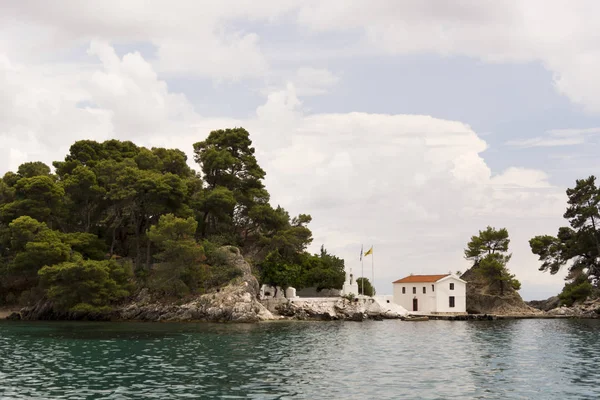 Parga Grécia Junho 2018 Igreja Ortodoca Ilha Parga Grécia — Fotografia de Stock