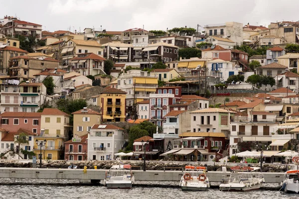 Parga Grecia Junio 2018 Vista Las Coloridas Arquitecturas Parga Grecia — Foto de Stock