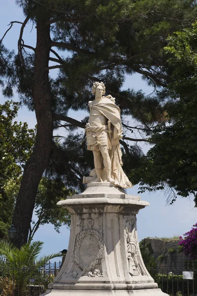 Corfú Grecia Junio 2018 Estatua Schulenburg Corfú Grecia — Foto de Stock