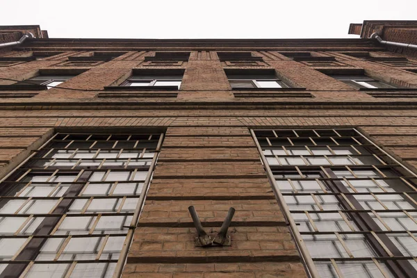 Brick Wall Windows Historical Architecture Kharkiv Ukraine — Stock Photo, Image