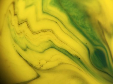 Mavi, yeşil ve sarı renkli soyut boya arka plan doku.